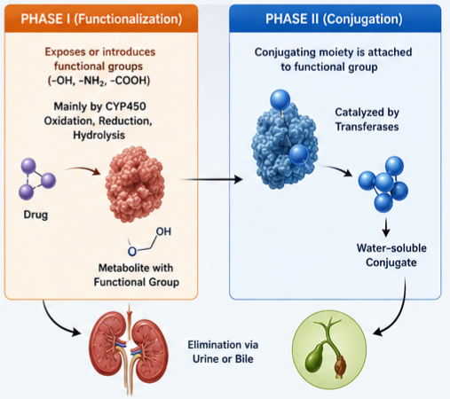 Relationship Between Phase I and Phase II Metabolism