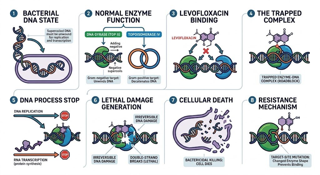 Mechanism of Action: Levofloxacin