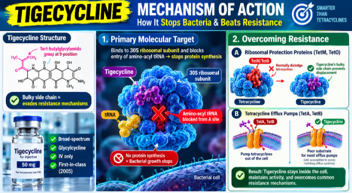 Tigecycline, Tigecycline 10 Life-Saving Facts, Tigecycline uses and benefits, Tigecycline injection uses, Tigecycline dosage, Tigecycline side effects, Tigecycline 50 mg uses,