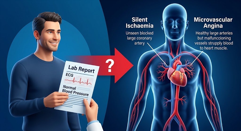coronary artery disease diagnosis, CAD diagnosis, heart artery blockage test, coronary angiography, ECG for heart disease, coronary CT angiography, cardiac stress test,